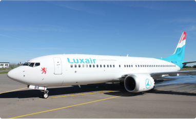 Luxair Maquette d'avion Boeing 737-800 Marco Weiten 1/100 : Luxair